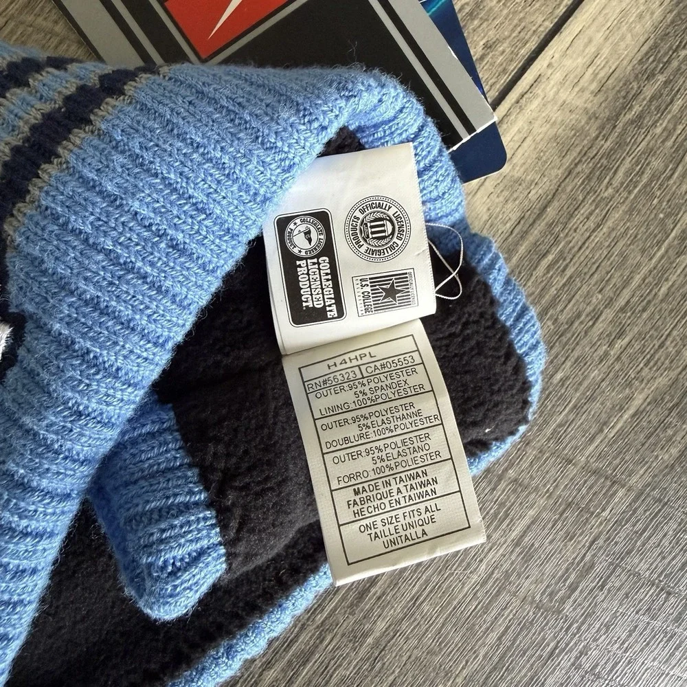 VTG Nike Team UNC North Carolina Tar Heels Light Blue DS Headband Ear Warmer NWT